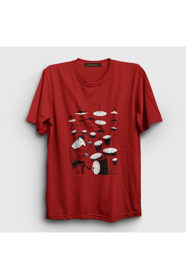 Unisex Red Drums Drummer Gift Musician Musician T-Shirt 507990Tt