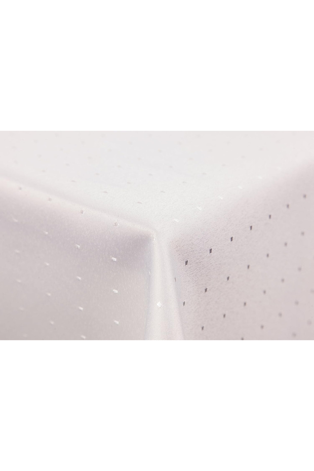 Damask fabric tablecloth, rectangular, cream, 130x260cm