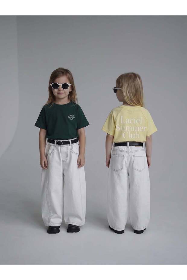 Girl's White Wide-Leg Pants – Comfortable Fit, Stylish Summer Combination