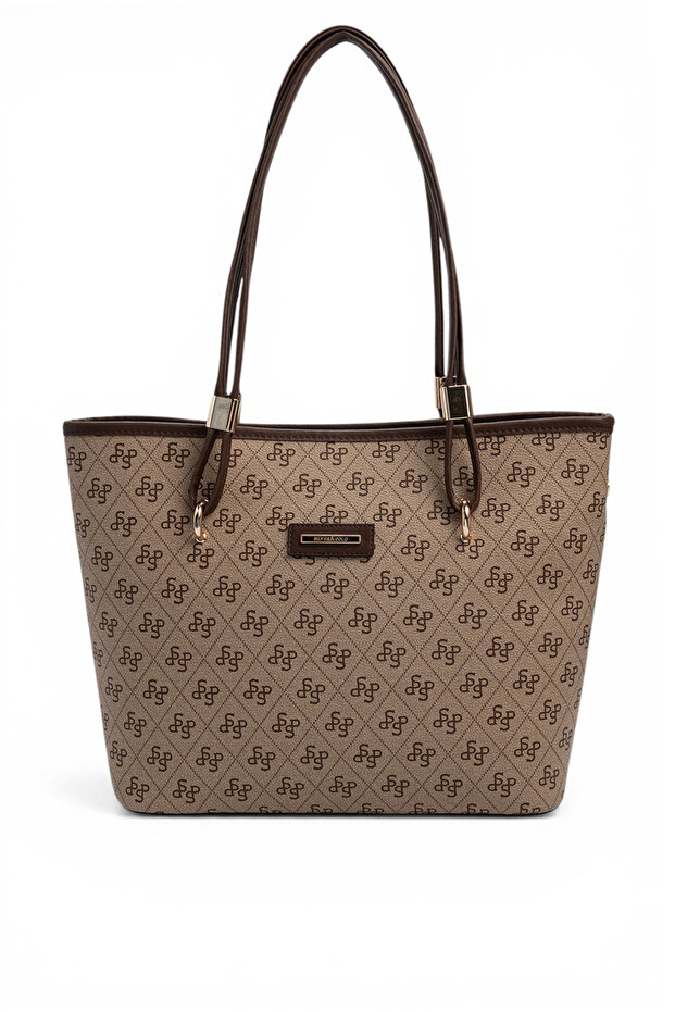 Dark Beige - Brown Monogram Women's Shoulder Bag Sp1282