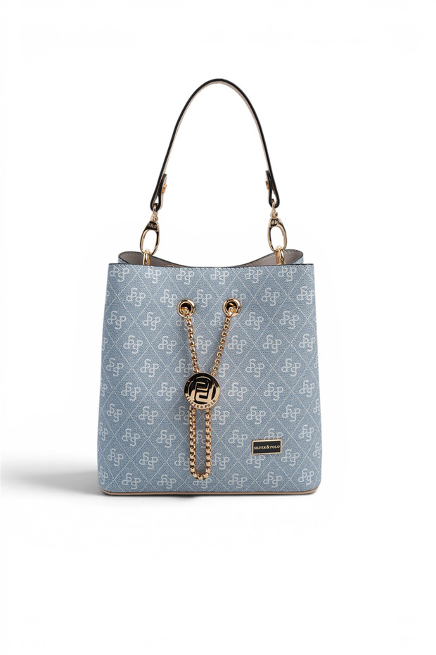 Blue - Ten Monogram Women's Crossbody Bag Sp967