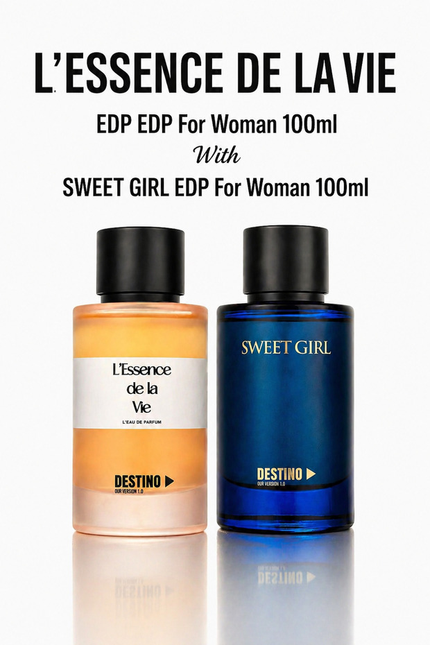 Lessence De La Vie EDP 100ml & Sweet Girl EDP 100ml for Women – Perfume Combo Pack