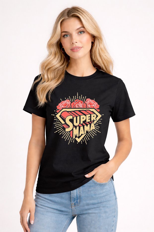 Mother's Day Themed / Super Mama / Regular Cut Women's T-Shirt