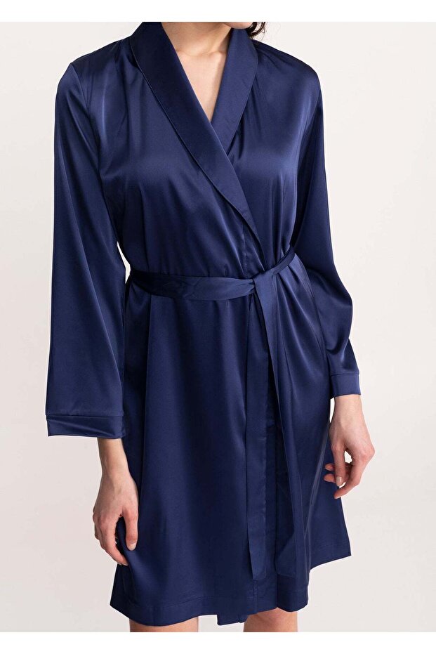 Halat de damă Edith din satin - 3