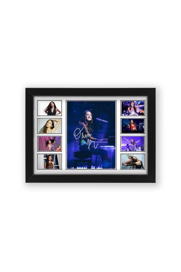 Framed Olivia Rodrigo Signed Poster Autograph Print Wall Art Collectible Memorabilia