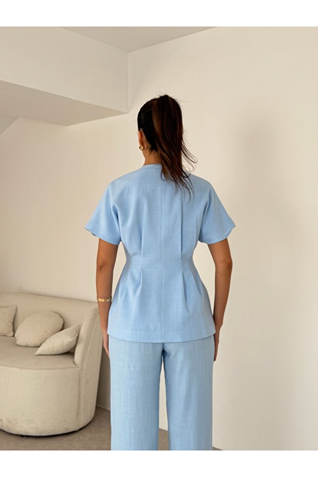 Linen Vest Set - 5