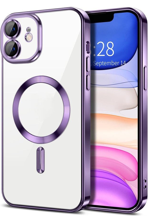 Case for iPhone 11 with Camera Lens Protection M-Safe Supporting Transparent Silicone Kross Cover