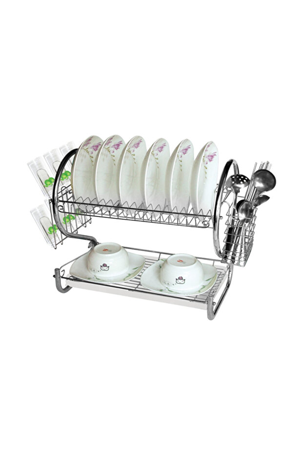 2-Layer Iron Dish Rack - 1