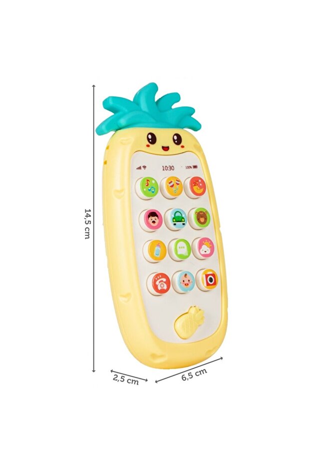 Telefon muzical interactiv Pineapple Yellow - 2