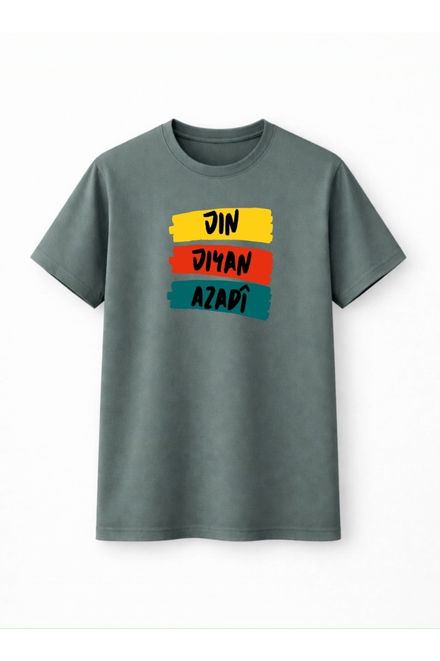 Jin Jiyan Azadi Kesk Sor T-Shirt