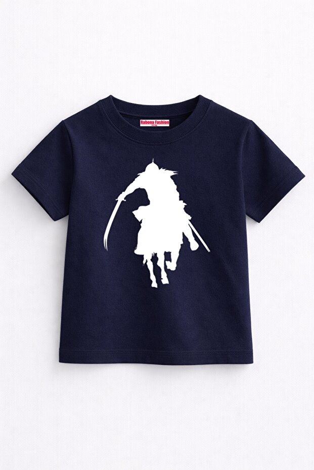Legendary Double-Bladed Sword Shadow Design T-Shirt