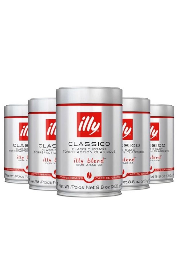 Coffee Beans, Mild and Balanced Classic Roast, 100% Arabica, 5 Cans of 250g
