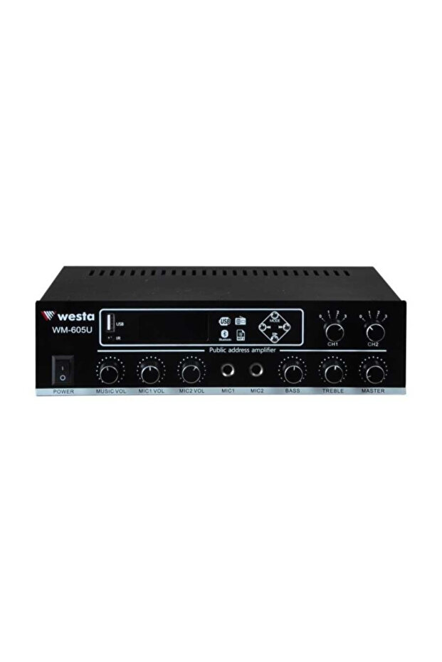 WM-605U 100W مكبر صوت بمنفذين