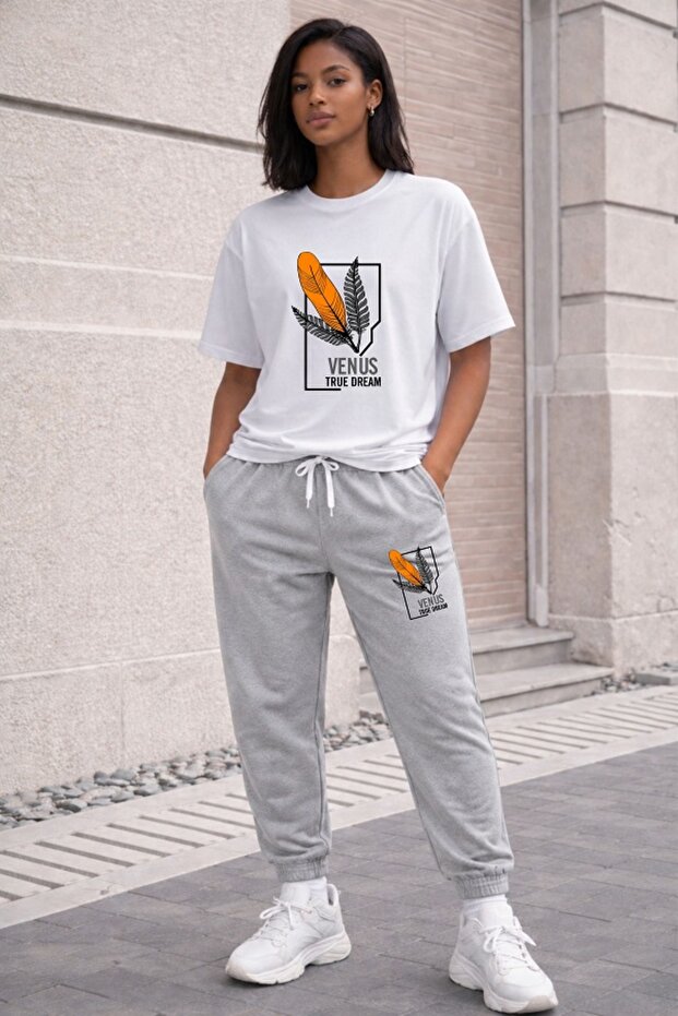 Sweat Suit Thsort Sweat Suit Venus Feather Printed