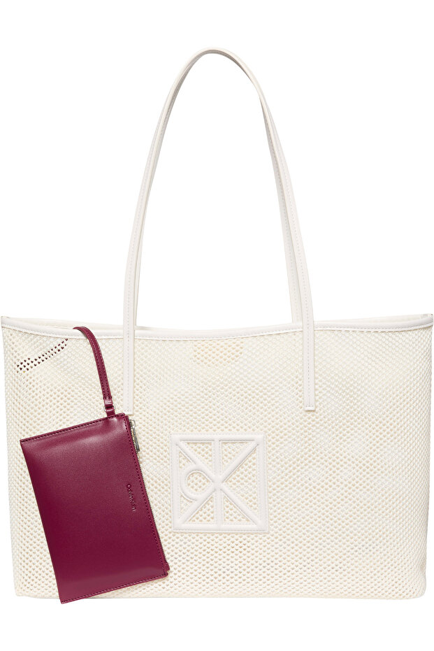 Women's Emblem Mesh Tote Bag
