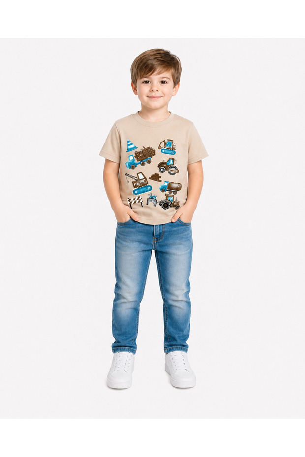 1-4 Years Old Boy's 95% Cotton T-Shirt