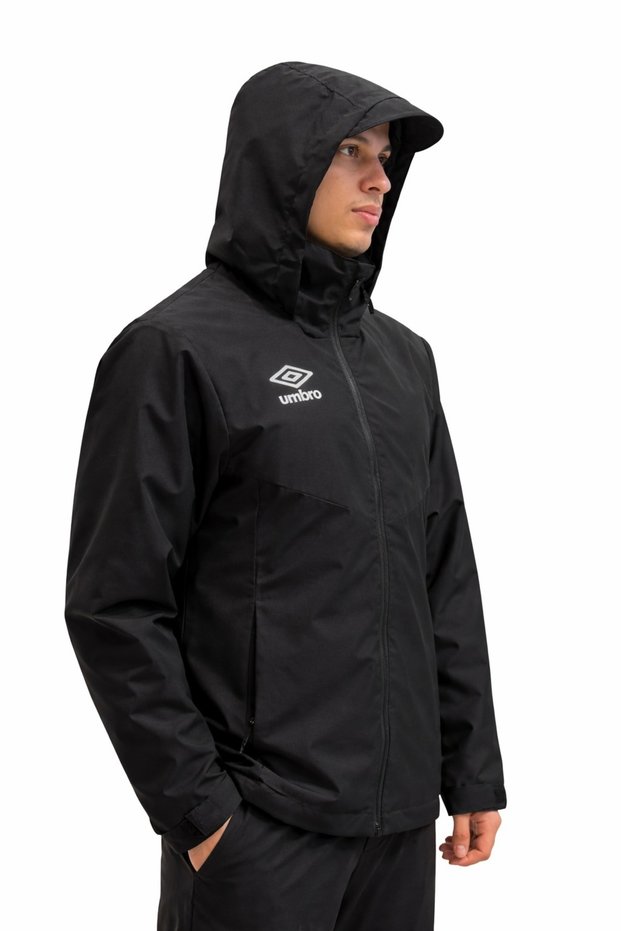 Lotus Black Men's Waterproof Raincoat / Windbreaker - Tm0007