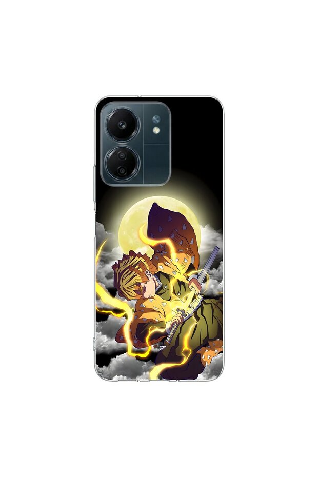 Redmi 13C Compatible Anime 4/2 Design Transparent Case