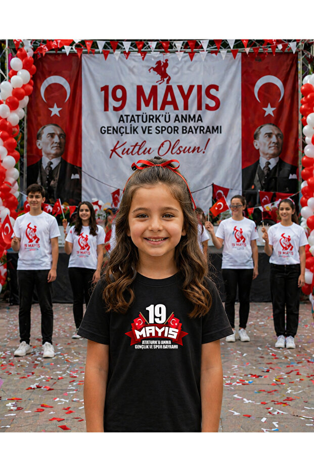 19 May Atatürk Youth Day T-Shirt 100% Cotton Oversize Unisex Printed Comfortable Fit