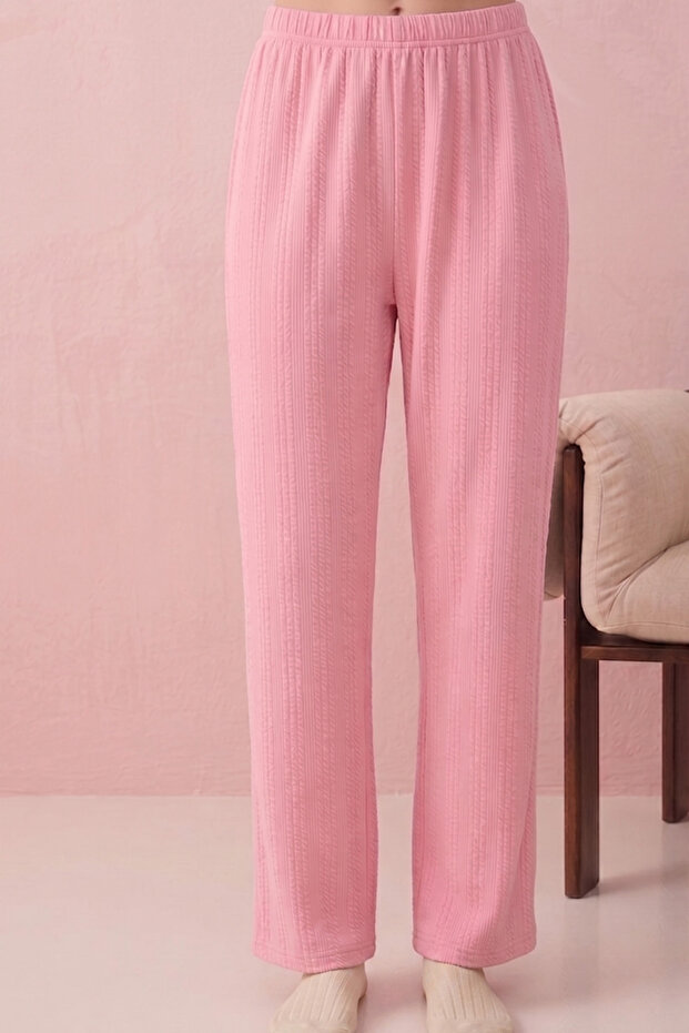 Tricoted Knitted Fabric Pajama Set - 2