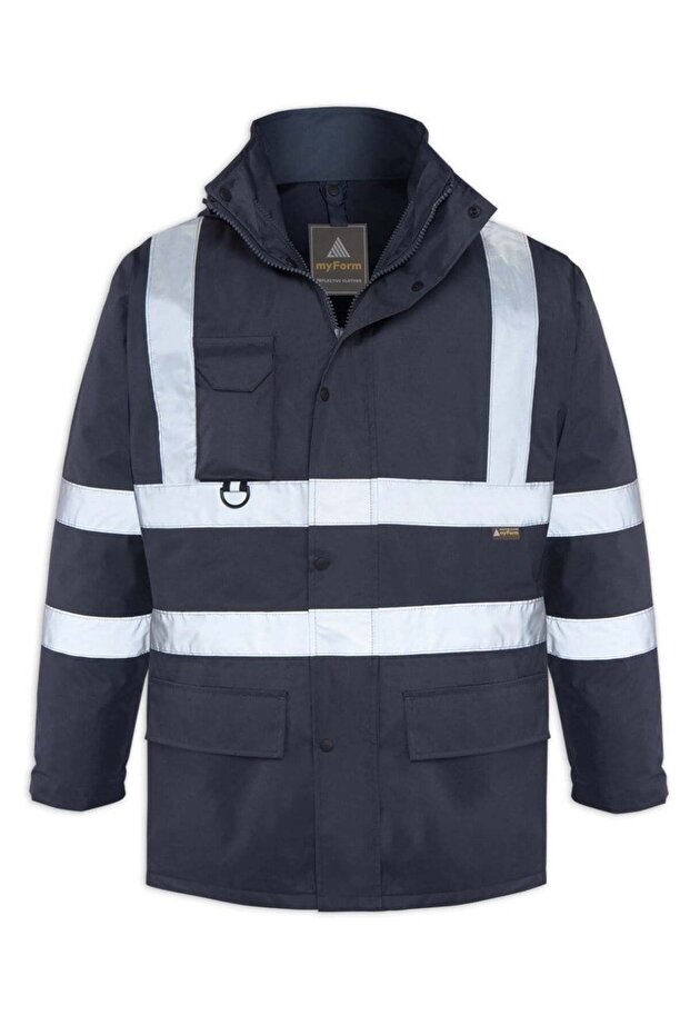 My form olympus max hi-vis 5-in-1 cold weather jacket - navy