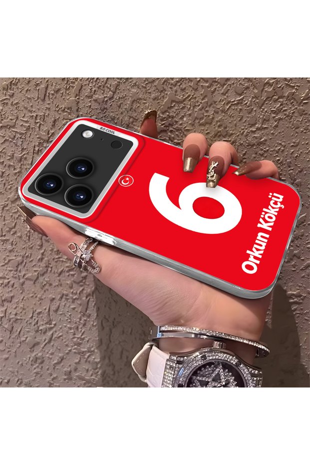 Silicone Edge Hard Back Phone Case Compatible with iPhone 17 Pro Orkun Kökçü