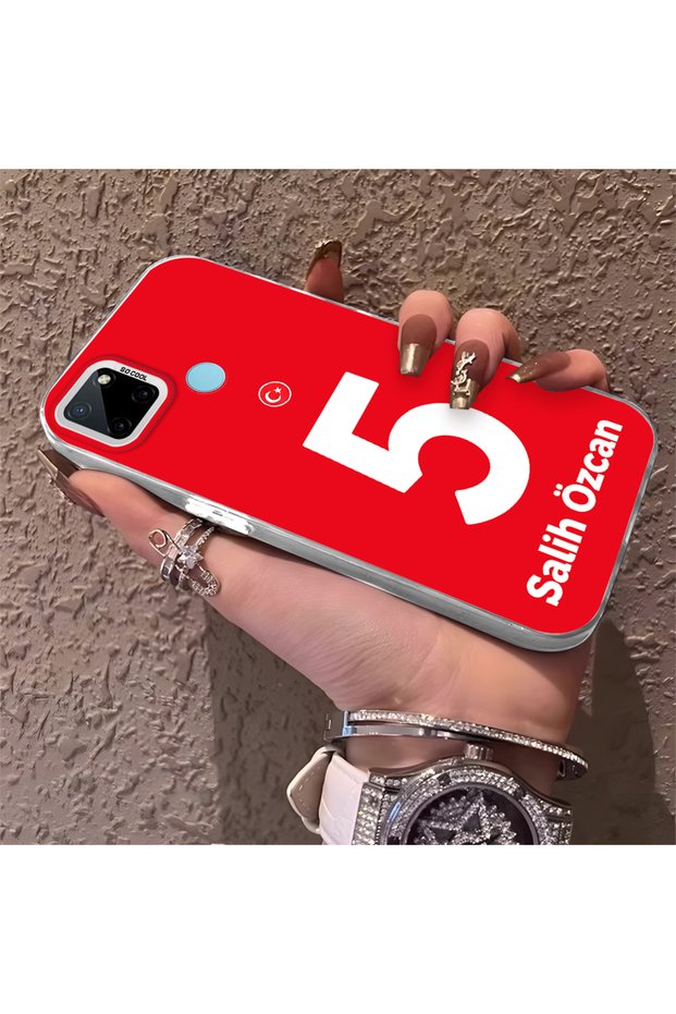 Silicone Edge Hard Back Phone Case Compatible with Realme C25Y Salih Özcan