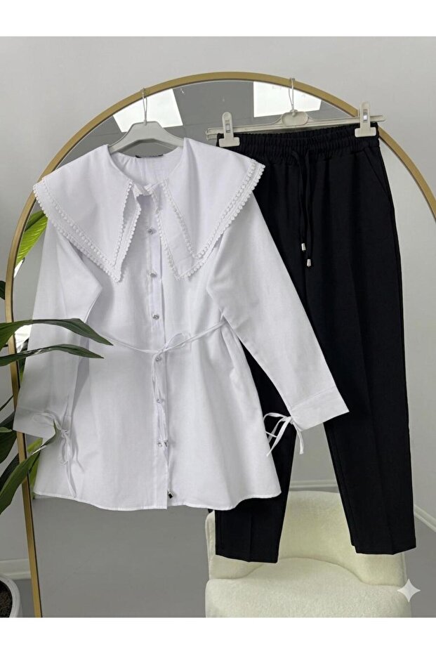 Vintage Collared Trouser Suit - 1