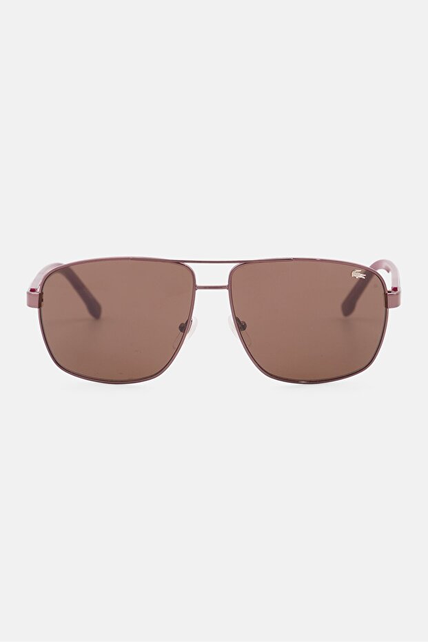Men L162S Rectangular Sunglasses, Brown - 1