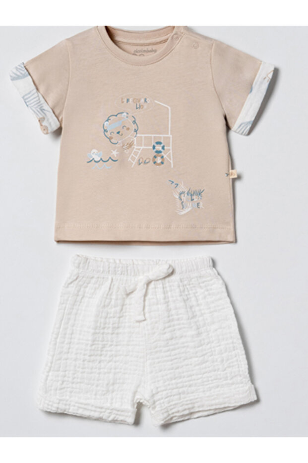 3-6/6-9 . Baby Boy Shorts 2-Piece Set