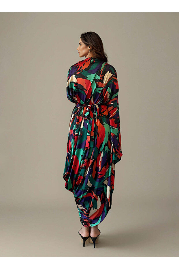 Multiprint Dress set - 4