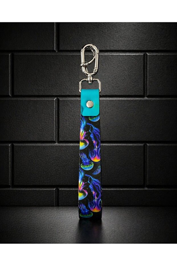 Oto Wrist Strap Keychain Strap Keychain Bag and Car Key Holder Patterned Keychain