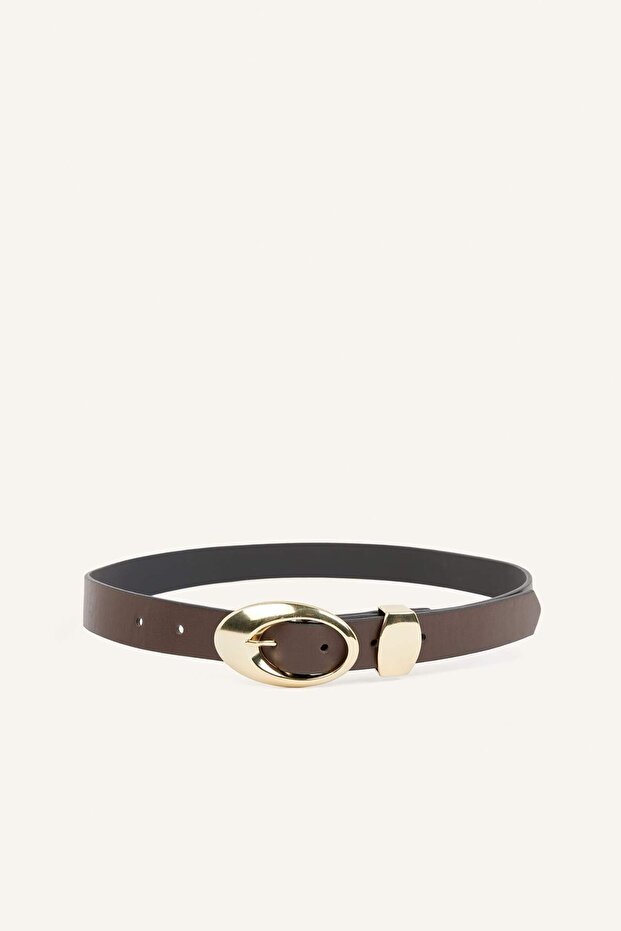 Women's Faux Leather Casual Belt H9655Axns