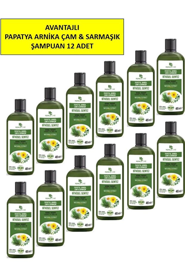Herbal Shampoo with Chamomile, Arnica, Pine and Ivy, 485 ml Pack of 12