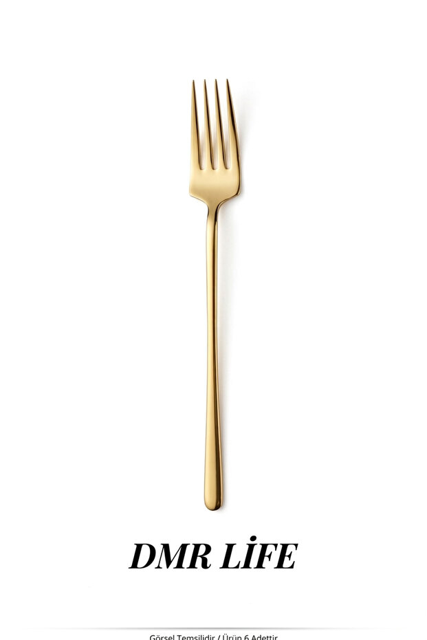 Hayal Titanium Gold Dessert Forks 6 Pieces Boxed (18/10)