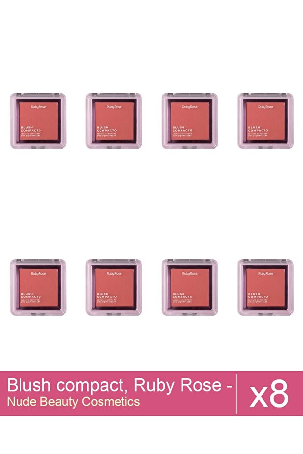 Set 8x Blush compact, Ruby Rose - BL 40, 7.3 g - 1