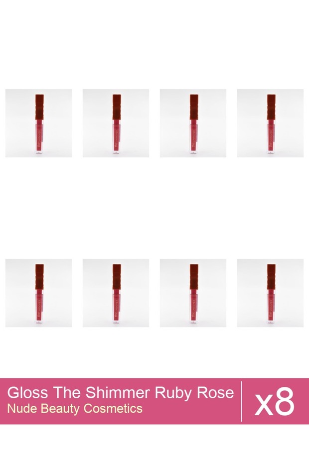 Set 8x Gloss The Shimmer Ruby Rose - 06
