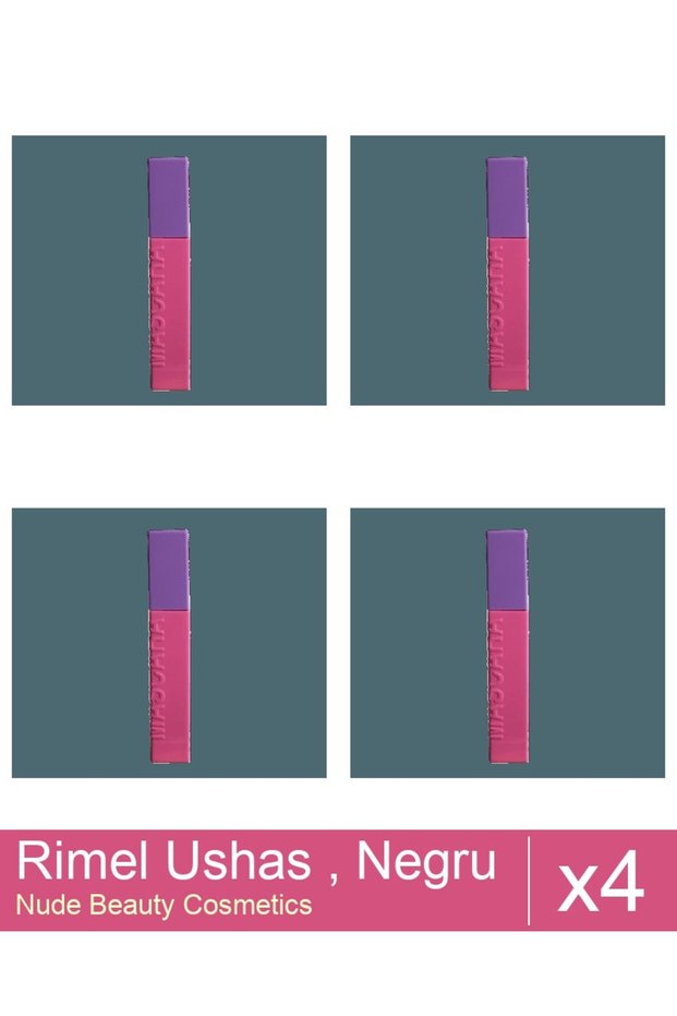 Set 4x Rimel Ushas , Negru