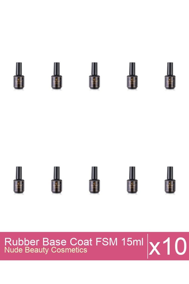 Set 10x Rubber Base Coat FSM 15ml