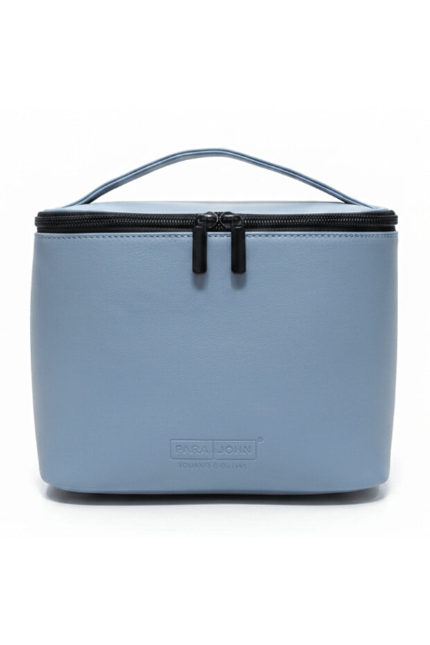 Premium Light Blue PVC Insulated Lunch Bag for Daily Use – 8.5 Inch
