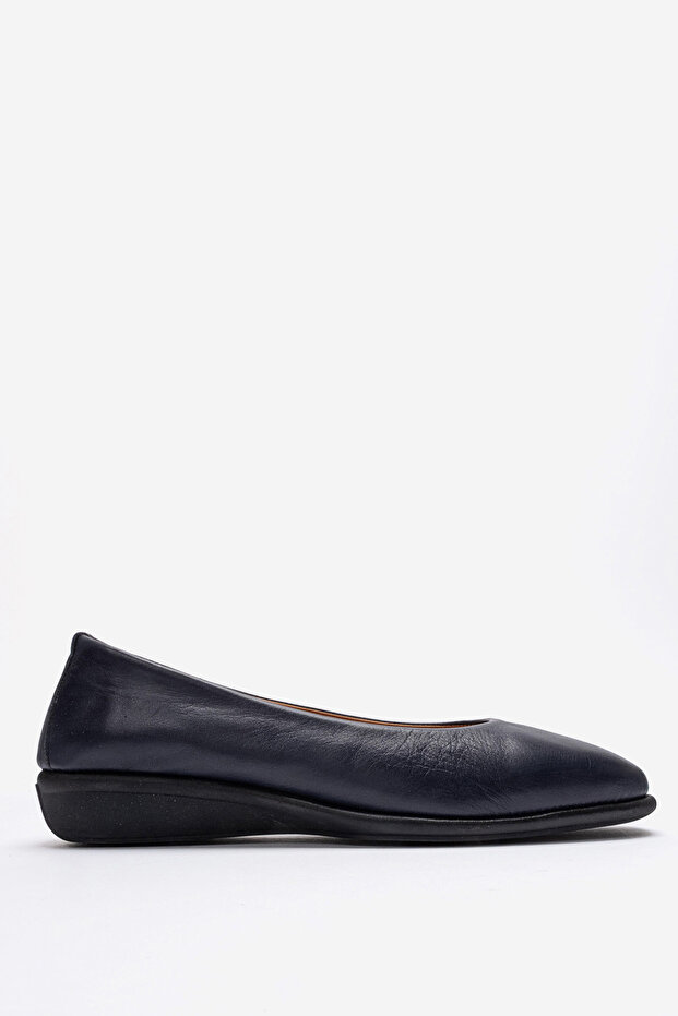 Women's comfort ballet flats genuine leather mtd 24376 navy
