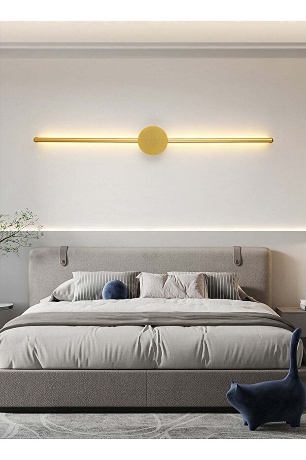 Modern Interior Wall Light 10W LED, Gold Wall Light for Bedroom Living Room Corridor (60 CM)