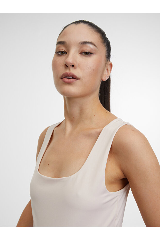 Bodysuit de damă bej - 3