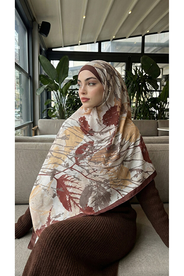 Patterned Soft Shawl - 144 - 1