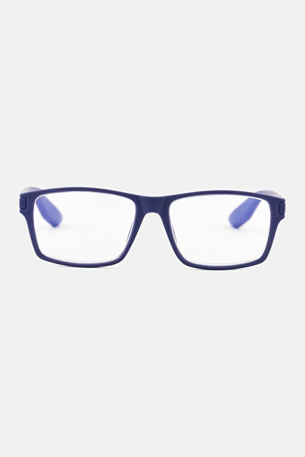Men WRS7211S Rectangular Reading Glasses, Navy Blue