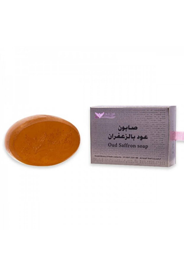 صابون فاخر بالعود والزعفران - 100 غرام