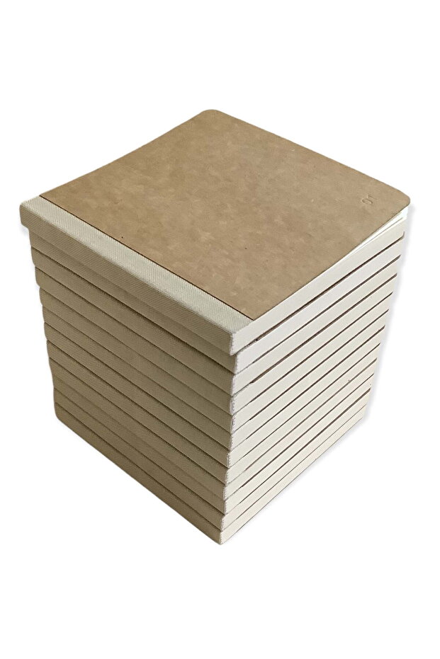 Acar Design Kraft Covered 12 Sketchbook 10*10cm 12*160 Page Notebook