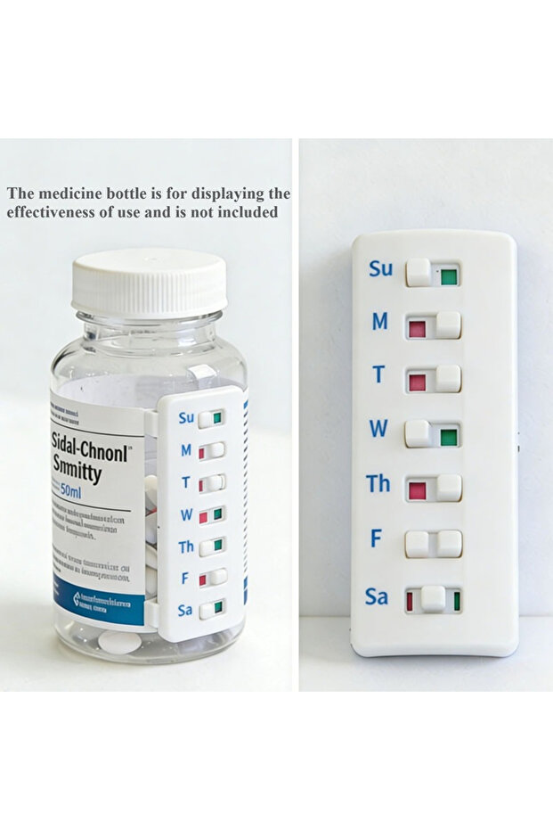 WHITE 2026 New Model Reusable Medication Reminder Recorder and Pill Tracker - Portable and Easy to U