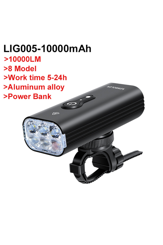 LIG005 NEWBOLER 10000mAh Smart Bicycle Light Front 10000LM Bike Light Waterproof USB Charging MTB Ro