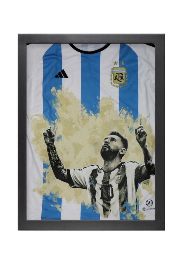 Lionel Messi Argentina Art Poster with Frame 30x40cm